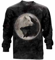 Yin Yang Wolves Long Sleeve T-Shirt