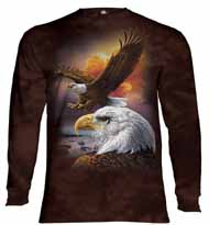 Eagle And Clouds Long Sleeve T-Shirt