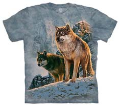 Wolf Couple Sunset T-Shirt