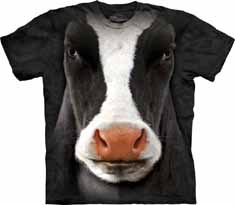 Black Cow Face T-Shirt