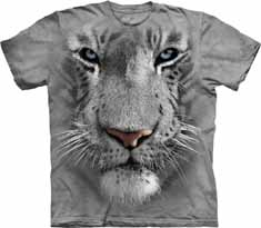 White Tiger Face T-Shirt