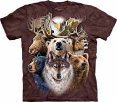 Northern Wildlife Collage T-Shirt